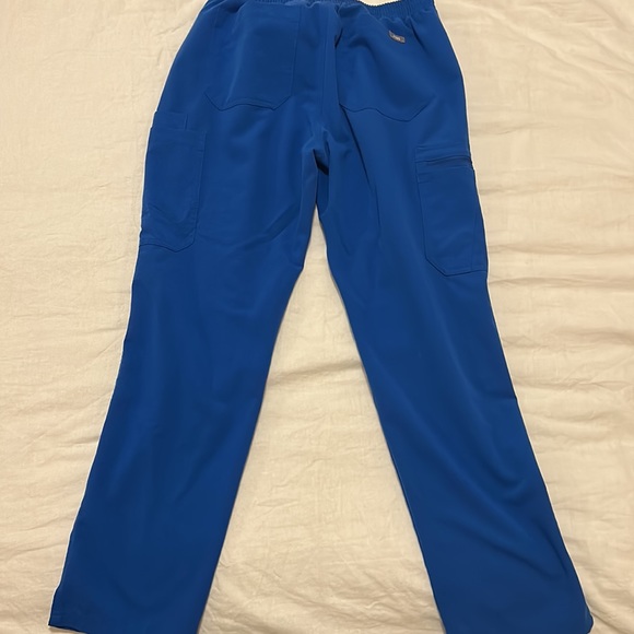 Women’s Royal Blue Yola- Petite Skinny Scrub Pants - Picture 2 of 3